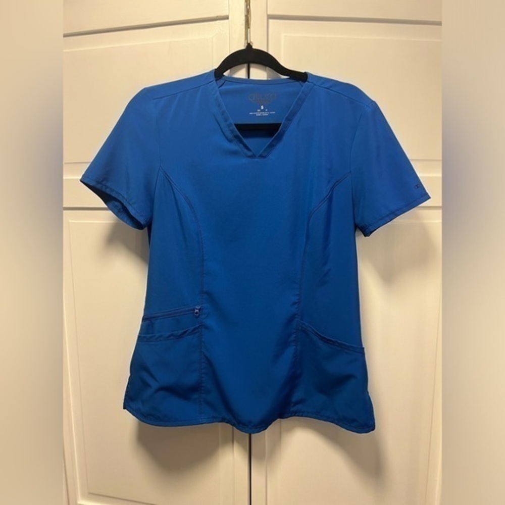 Allura By Cherokee Scrub Top Size Women’s Small Color Royal Blue